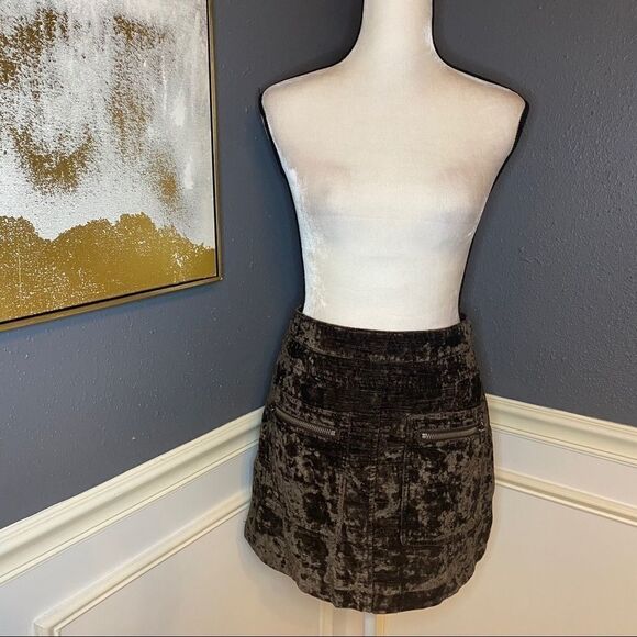 Free People Dust To Dust Velvet Skirt - Picture 5 of 11